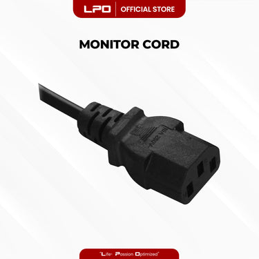 Power Cord	Monitor Cord Laptop Charger US Triangle Plug 3 Pin for CPU, Monitor, Printer