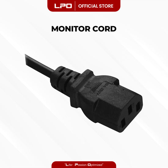 Power Cord	Monitor Cord Laptop Charger US Triangle Plug 3 Pin for CPU, Monitor, Printer