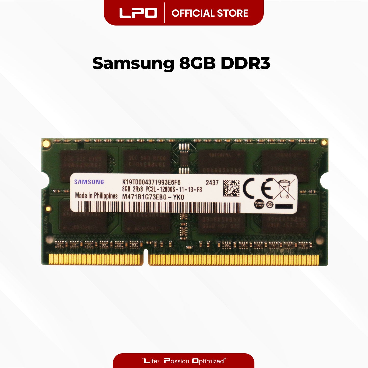 Samsung 8GB DDR3 SODIMM for Laptop RAM