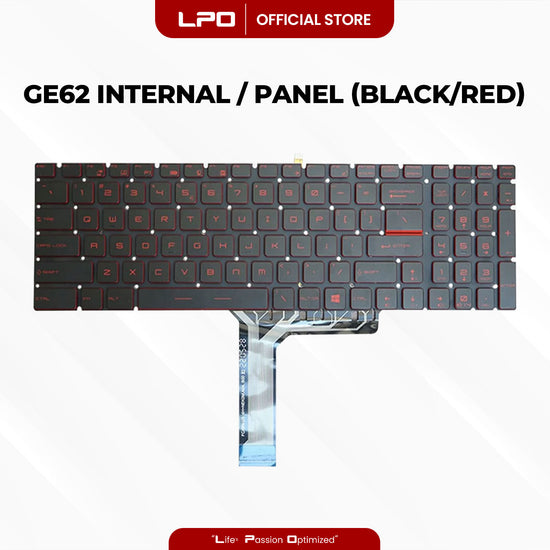 Laptop Keyboard MSI GS60 GE62 Internal / Panel Black Red Letter US Compatible with MSI GS70 GE62