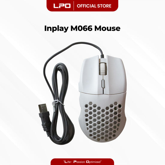Inplay M066 Wired RGB Gaming Mouse Lightweight Hollow Luminous Mouse For PC Computer Laptop