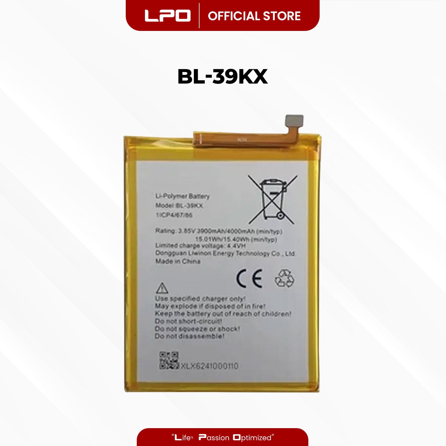 Cellphone Battery	Infinix S4 2019 BL-39KX Compatible with X626, X626B, X610B, X626B LTE - LPO Laptop PC-Outlet