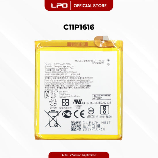 Cellphone Battery Asus Zenfone V V520KL 2017 C11P1616 Compatible with A006, A009