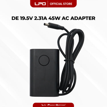 Laptop Charger Dell 19.5V 2.31A 45W Circle Medium 4.5mm x 3.0mm	Compatible with Dell 13 Ultrabook Dell 13