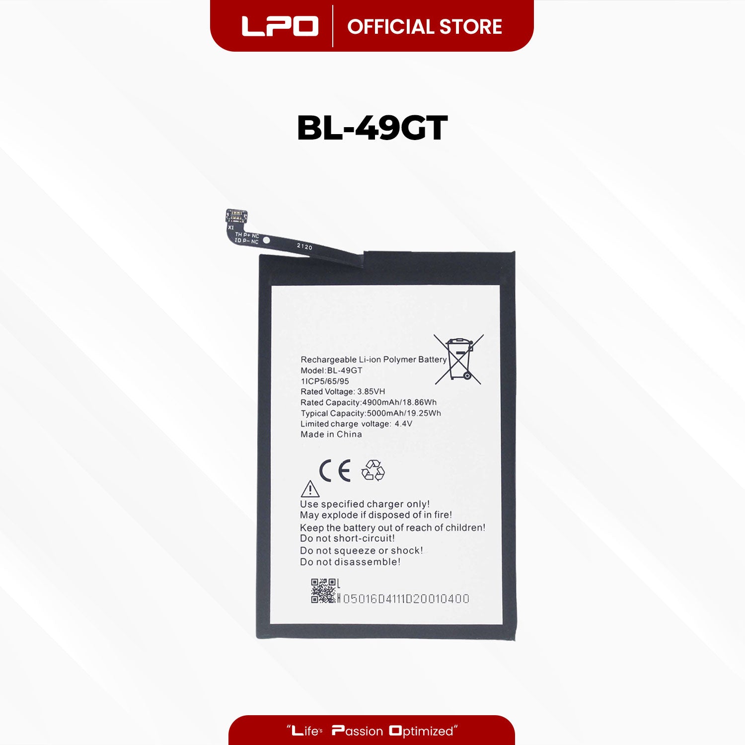 Cellphone Battery Tecno Camon 17P 2021 BL-49GT Compatible with Tecno Camon 19 Neo 2022 - LPO Laptop PC-Outlet