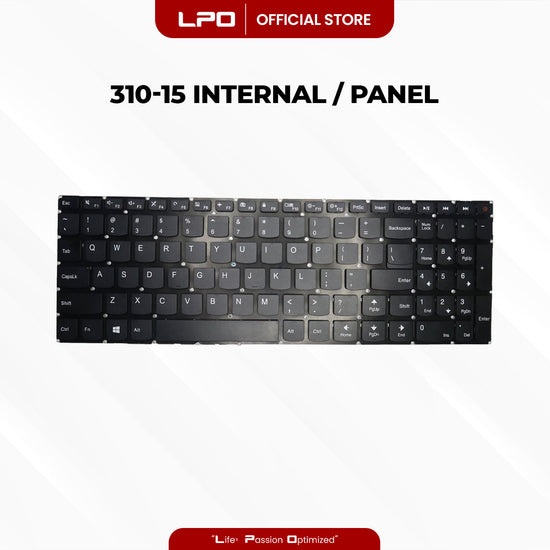 Laptop Keyboard LENOVO 310-15 Internal / Panel Black US Compatible with Lenovo IdeaPad 310-15 310-15ABR