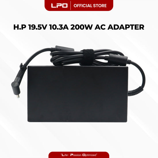 Laptop Charger HP 19.5V 10.3A 200W Blue Pin 4.5mm x 3.0mm Compatible with HP ultra-thin 15-dc0000