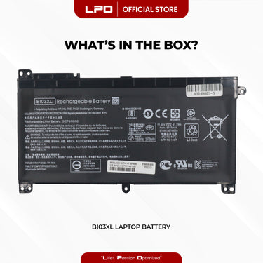 Laptop Battery BI03XL Compatible with HP Pavilion X360 13-u102ns 13-u102nx 13-u102tu - LPO Laptop PC-Outlet