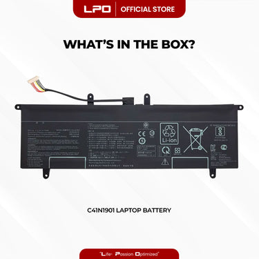 Laptop Battery C41N1901 Compatible with Asus ZenBook Duo UX4000FL, 0B200-03520000
