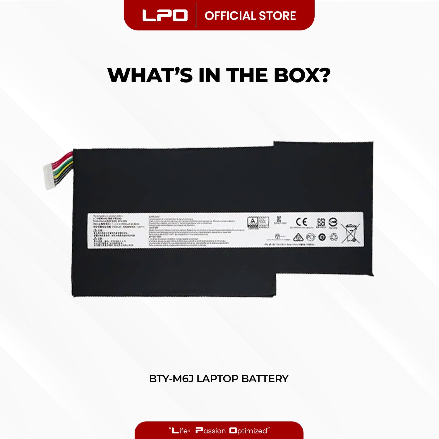 Laptop Battery BTY-M6J Compatible with MSI GS63 GS63VR GS73 GS73VR 6RF Stealth Pro