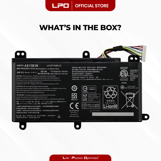 Laptop Battery AS15B3N Compatible with Acer Predator 15 G9-591 G9-591G G9-591R Series; - LPO Laptop PC-Outlet