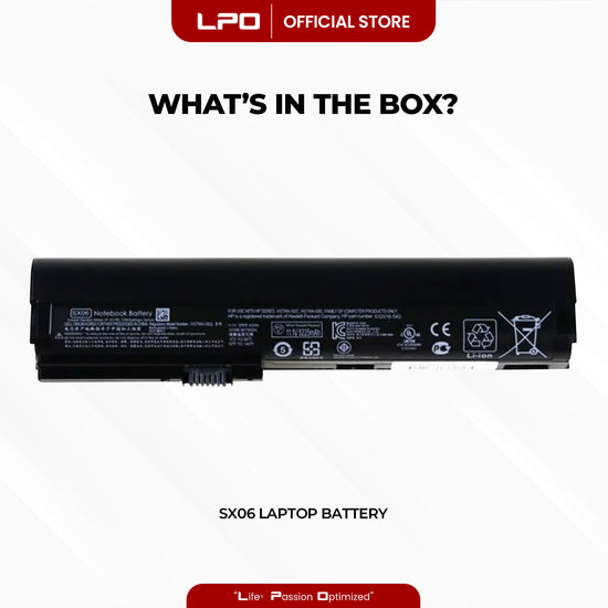 Laptop Battery SX06 Compatible with HP EliteBook 2560p Series EliteBook 2570p Series