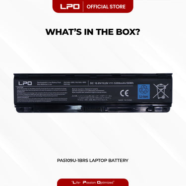 Laptop Battery PA5109U-1BRS Compatible with Toshiba Satellite C40 C45 C50 C50D C50t - LPO Laptop PC-Outlet