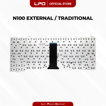 Laptop Keyboard LENOVO N100 External / Traditional Black US Compatible with Lenovo 300 N100