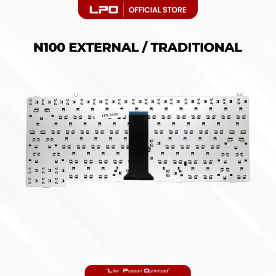 Laptop Keyboard LENOVO N100 External / Traditional Black US Compatible with Lenovo 300 N100