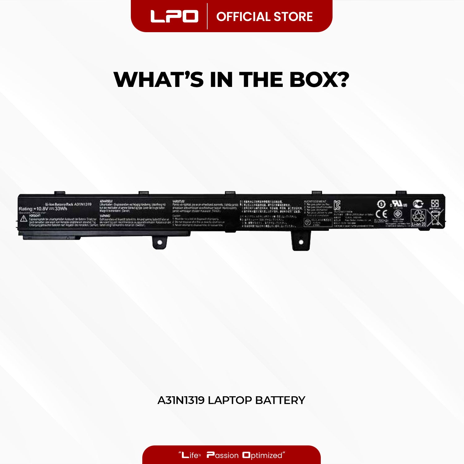 Laptop Battery A31N1319 Compatible with Asus X551M D550CA-RS31 F451CA F551CA-SX080H