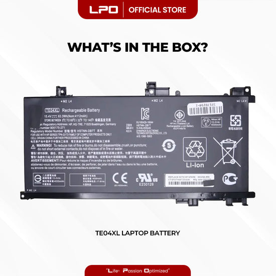 Laptop Battery TE04XL Compatible with HP Owmen 15-AX200 15-AX250WM 15-AX210NR Series