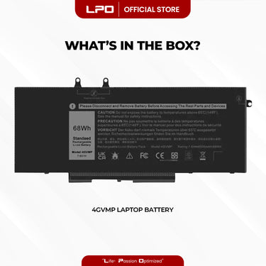 Laptop Battery 4GVMP Compatible with Dell Latitude 5400 5500 Precision 3540 Inspiron