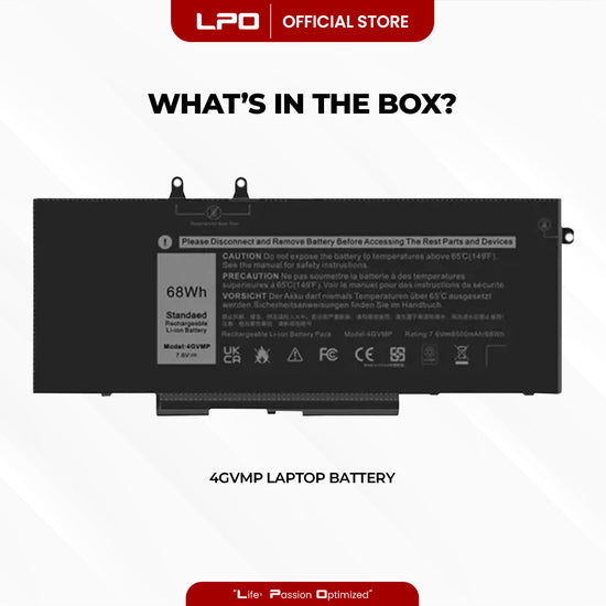 Laptop Battery 4GVMP Compatible with Dell Latitude 5400 5500 Precision 3540 Inspiron