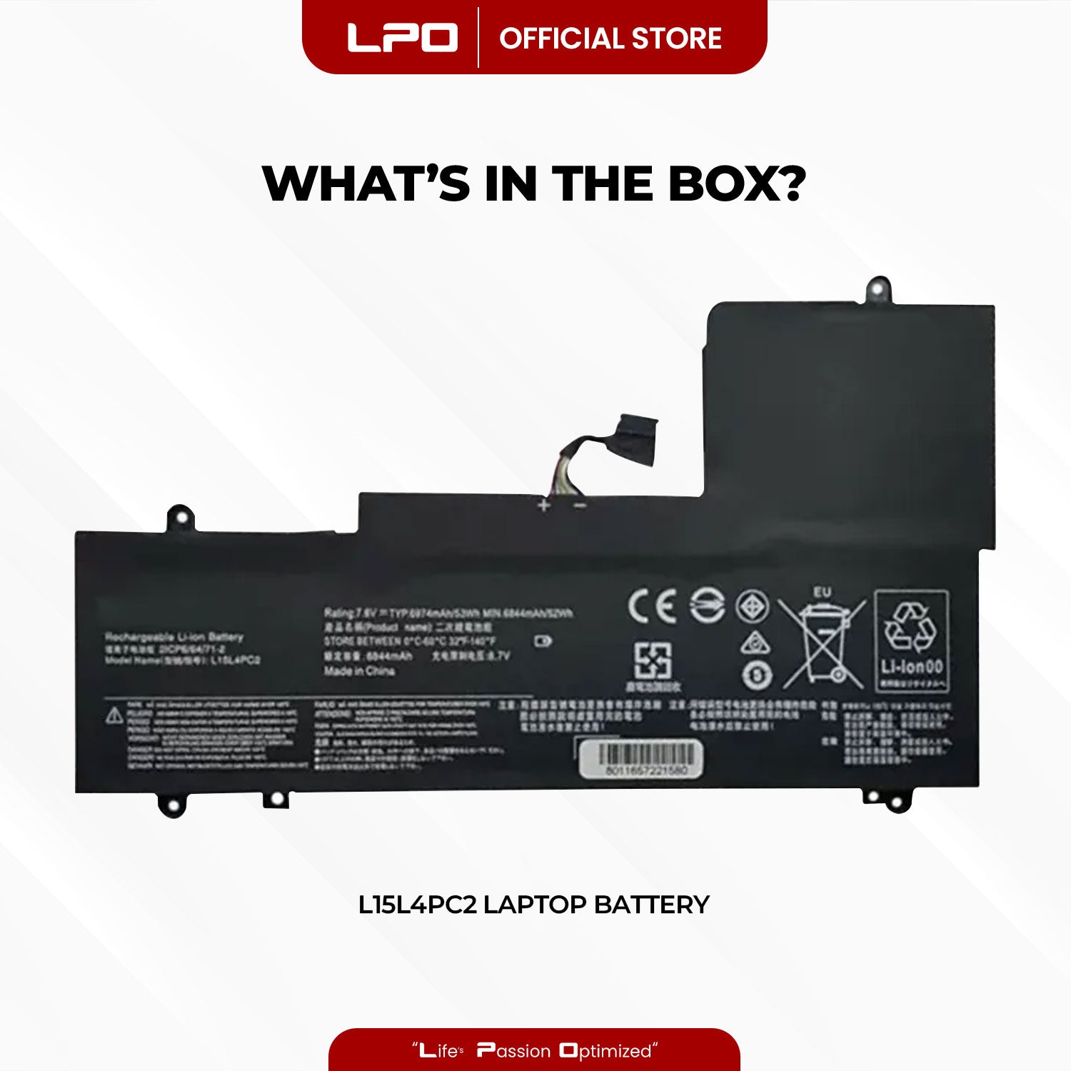 Laptop Battery L15L4PC2 Compatible with Lenovo Ideapad Yoga 710-14IKB 710-14ISK Series