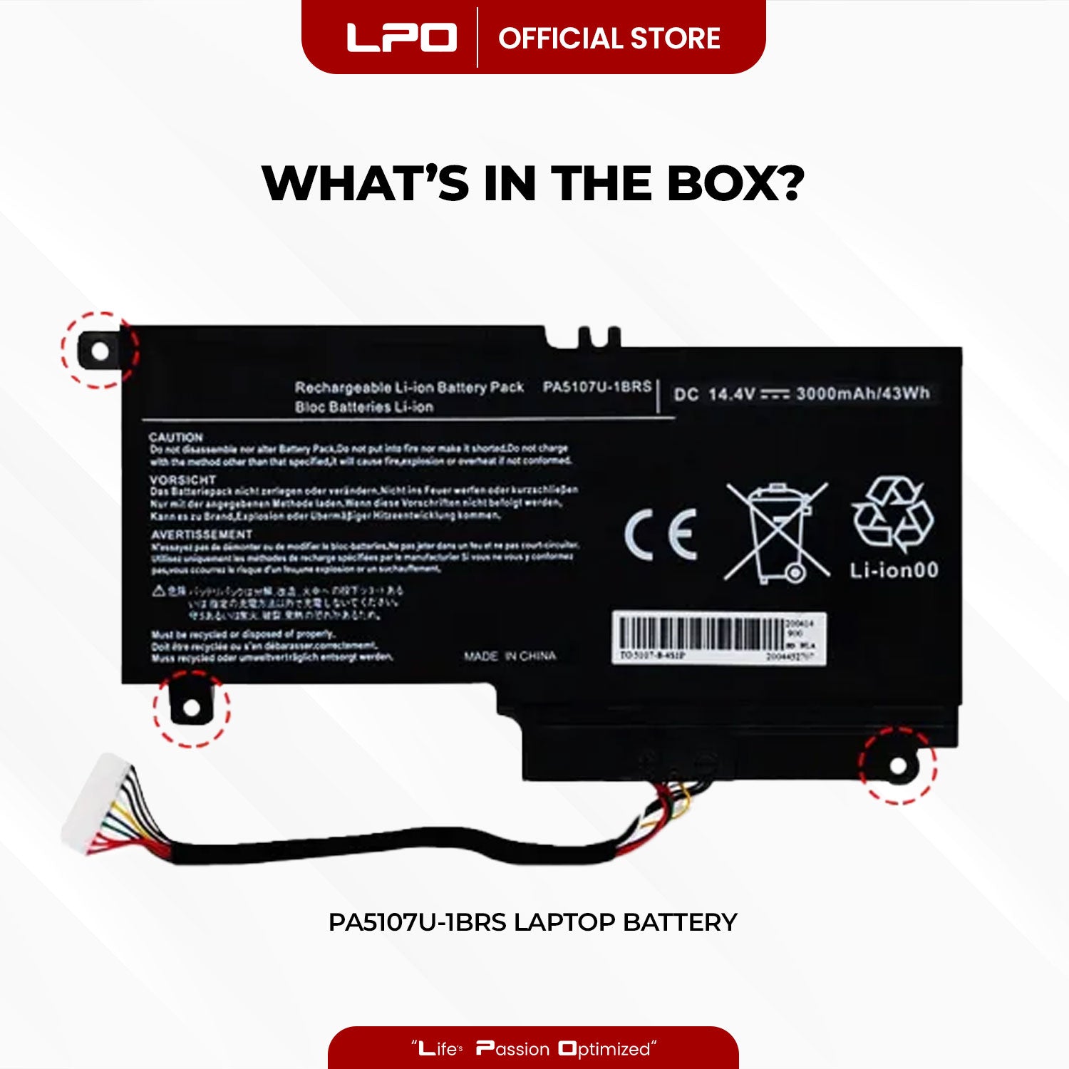 Laptop Battery PA5107U-1BRS Compatible with Toshiba Satellite S55 S55-a S50 S50-a S50t