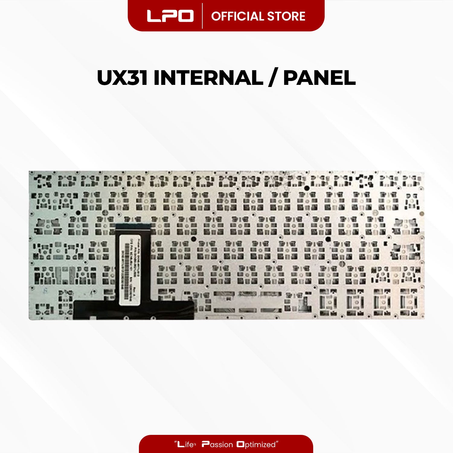 Laptop Keyboard ASUS UX31 Internal / Panel SILVER US Compatible with Asus UX31E UX31A UX31
