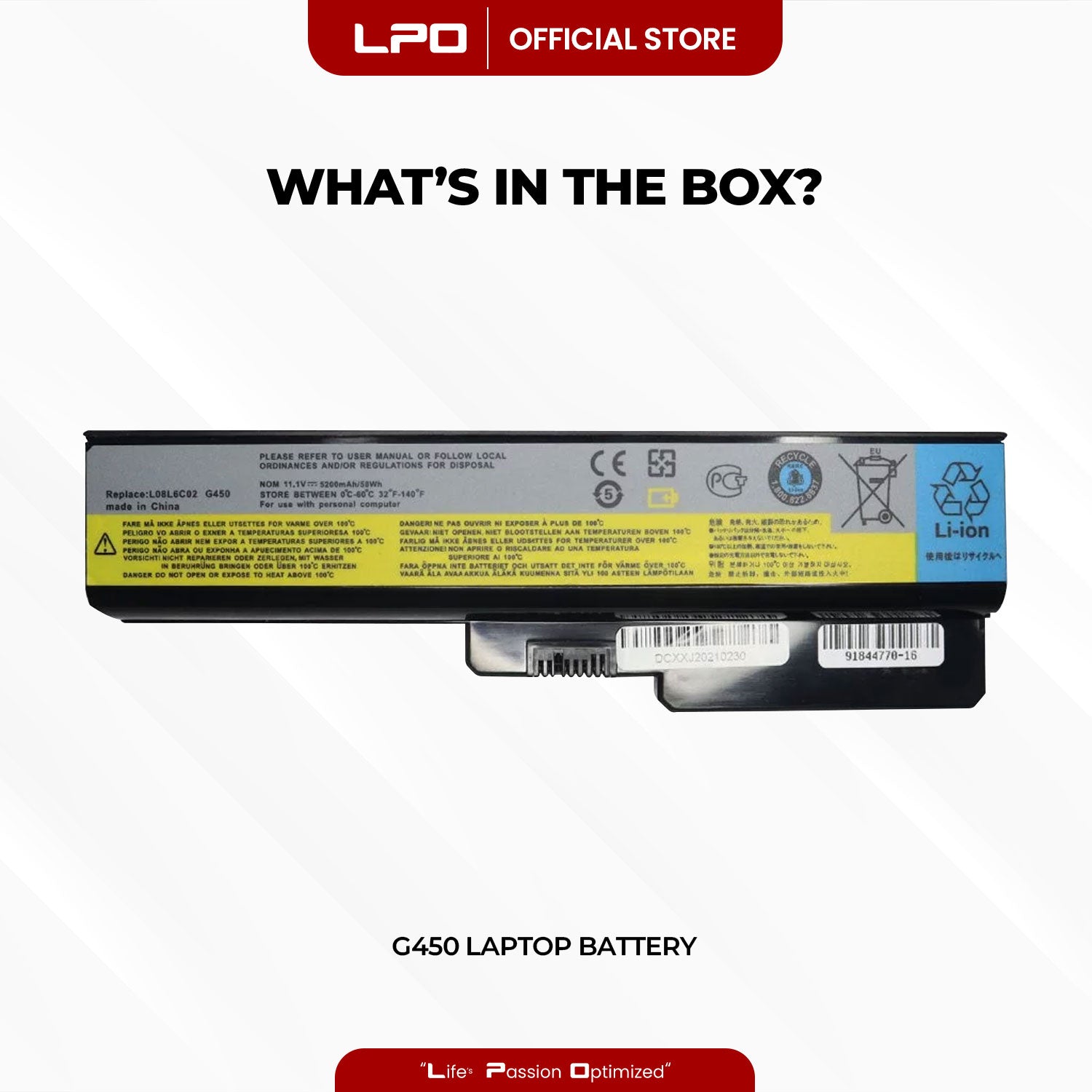 Laptop Battery G450 Compatible with Lenovo 3000 G550 G430 G450 G530 N500 L08N6Y02 42T4729