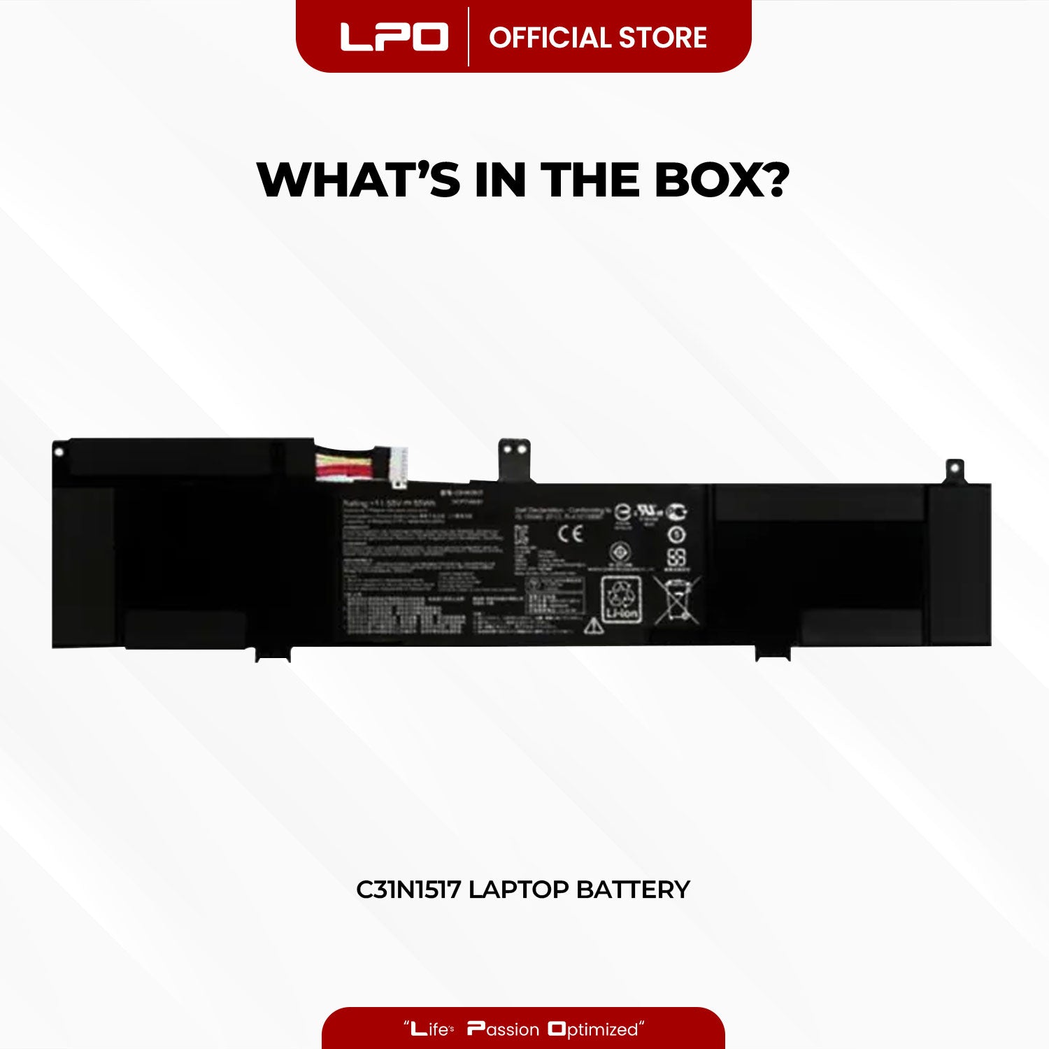 Laptop Battery C31N1517 Compatible with Asus TP301, TP301U, TP301UA, TP301UA6200