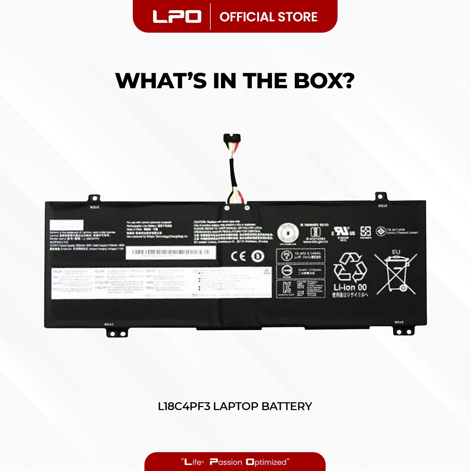 Laptop Battery L18C4PF3 Compatible with Lenovo IdeaPad Flex-14IML Flex-14IWL Series