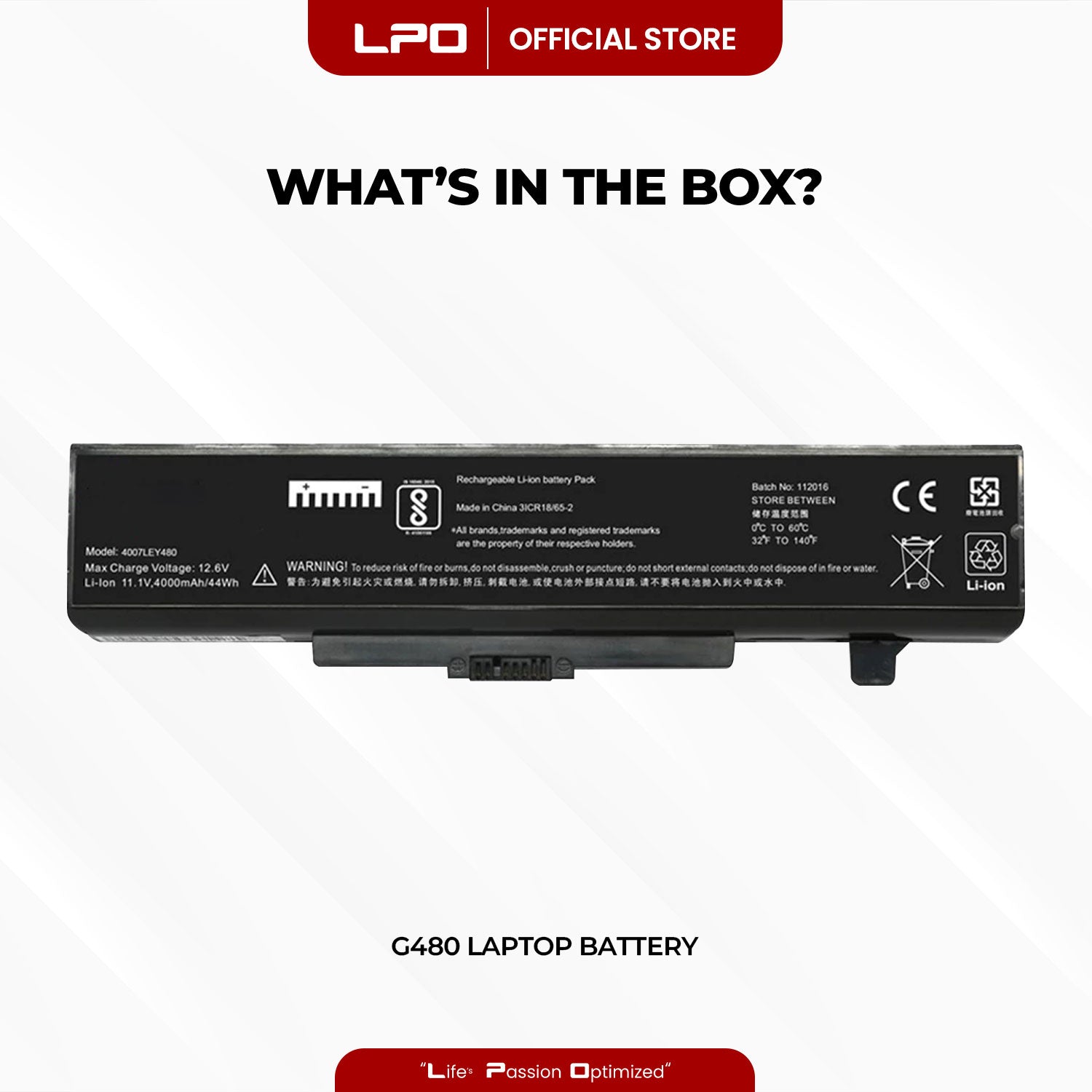 Laptop Battery G480 Compatible with Lenovo IdeaPad G560 0679, IdeaPad V360, IdeaPad V370