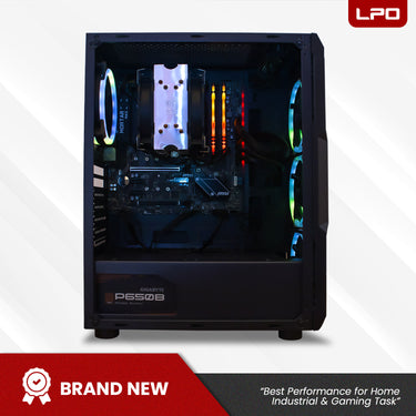 Gaming Desktop Computer AMD Ryzen 5 5600G 3.9Ghz B450M Mortar Max AM4 Socket Motherboard AMD Radeon Vega 7 16GB DDR4 128GB SSD + 300GB HDD 28