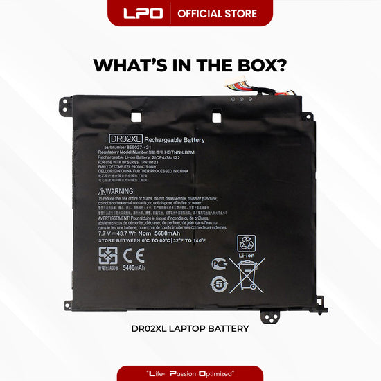 Laptop Battery DR02XL Compatible with HP Chromebook 11 G5, Chromebook 11-V, Chromebook 11-V011DX