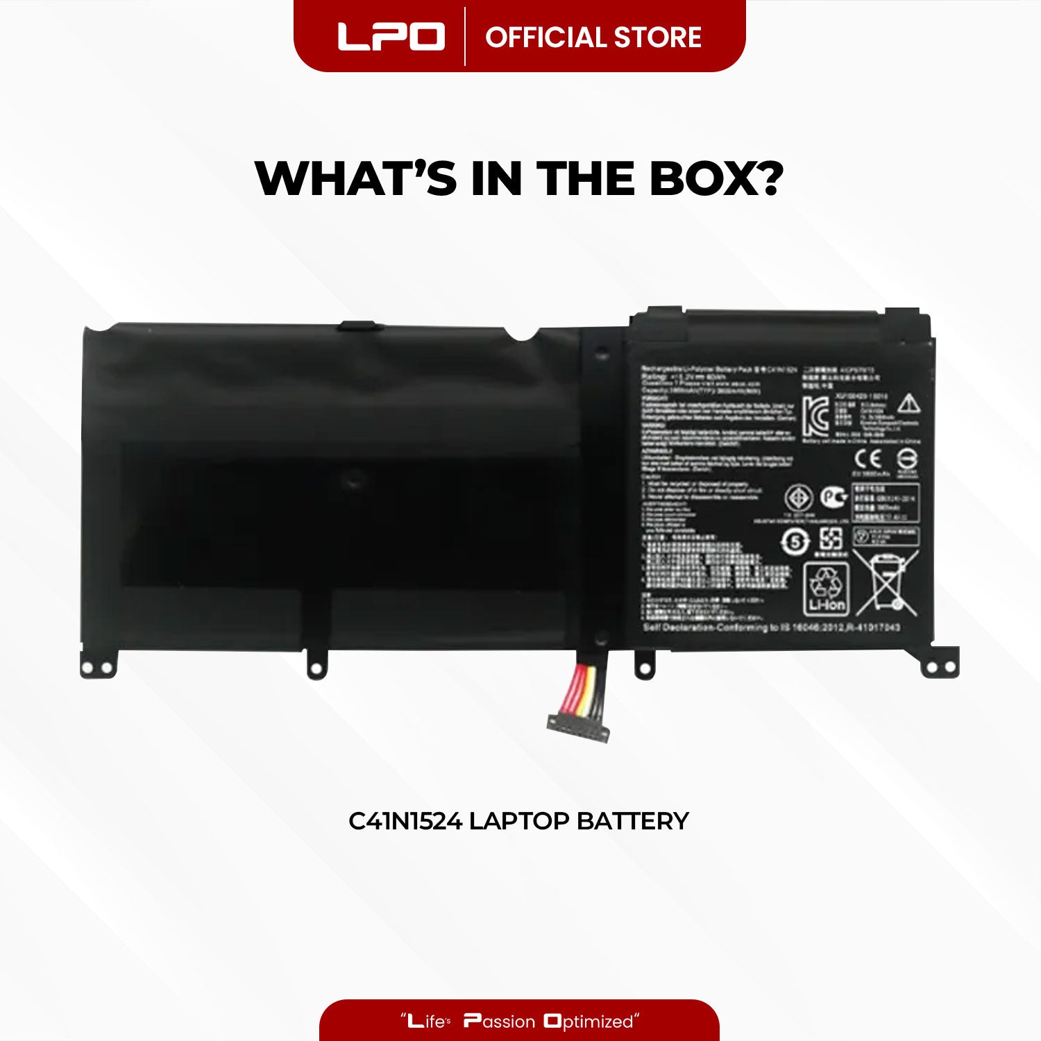 Laptop Battery C41N1524 Compatible with Asus ZenBook Pro UX501VW-DS71T-HID4, UX501VW-FI016T