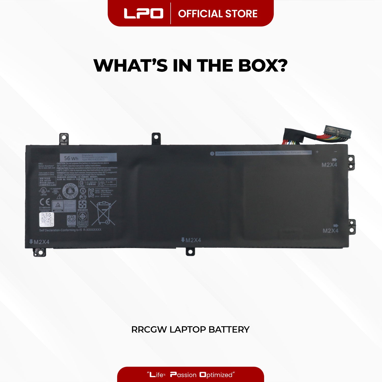 Laptop Battery RRCGW TYPE A Compatible with DELL XPS 15 9550, Precision 5510 Series
