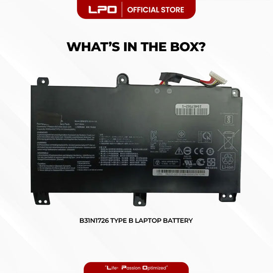 Laptop Battery B31N1726 TYPE B Compatible with Asus Rog STRIX G531GT-BI7N6, FX531GT