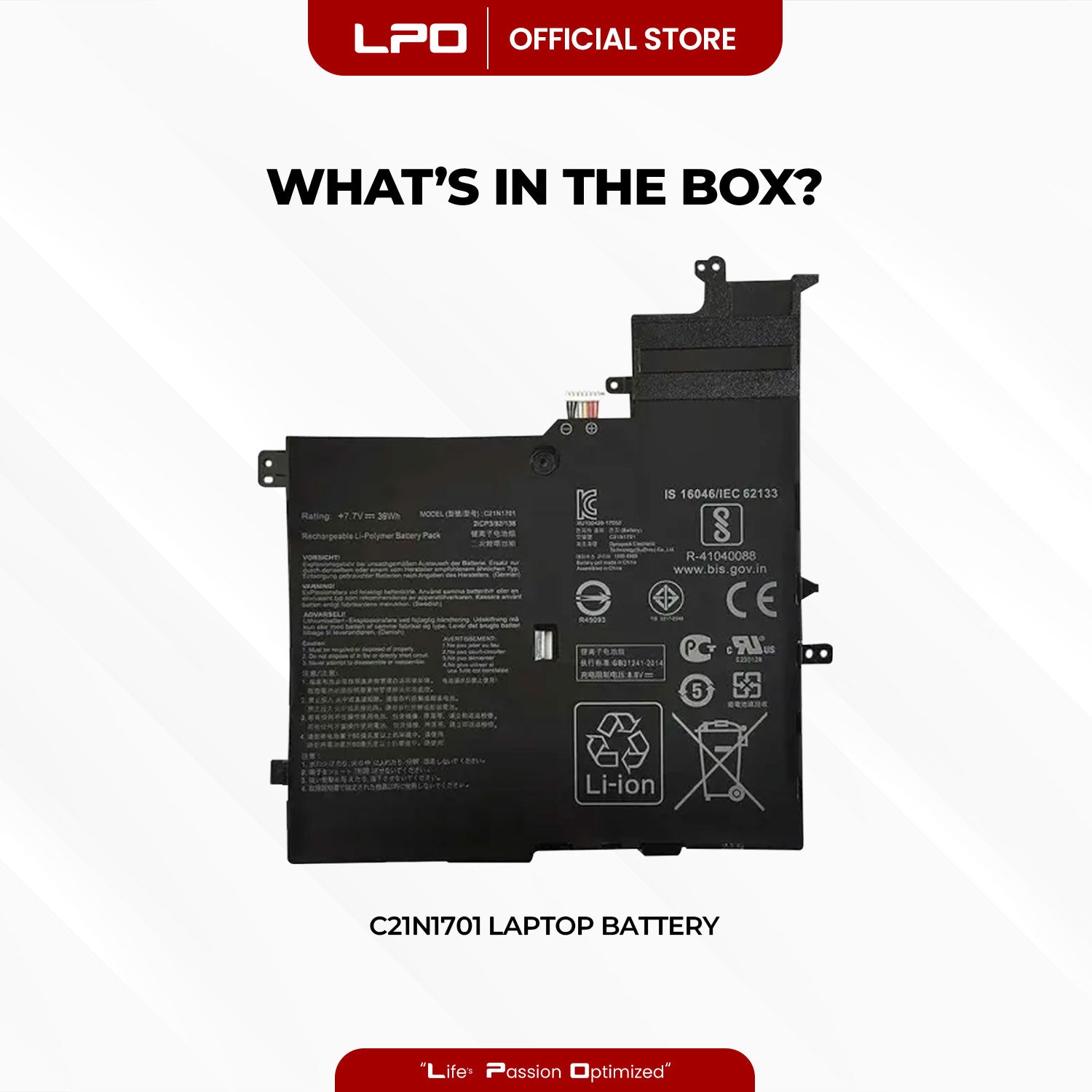 Laptop Battery C21N1701 Compatible with Asus VivoBook S406U, X406UA