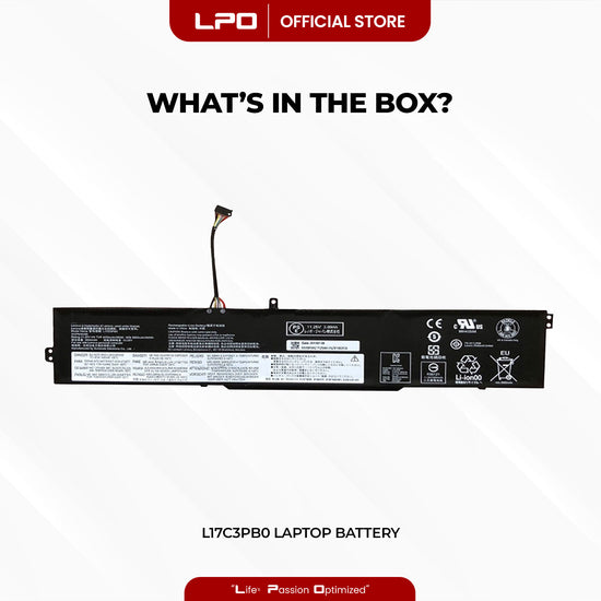 Laptop Battery L17C3PB0 Compatible with Lenovo IdeaPad 330-15ICH Series L17C3PB0, L17M3PB1