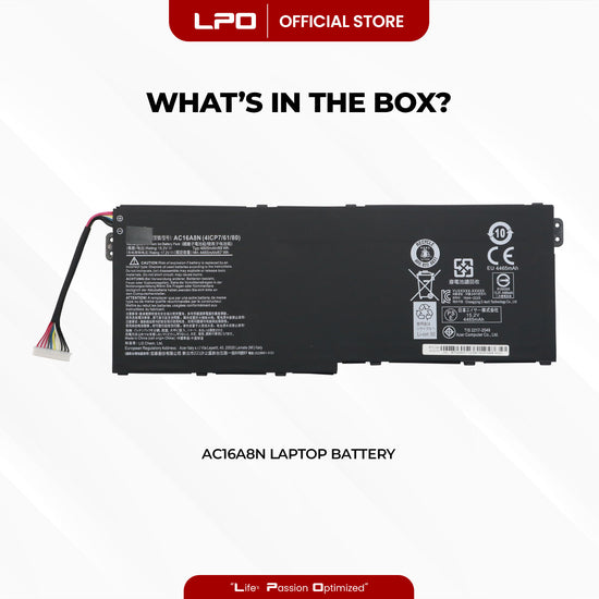 Laptop Battery AC16A8N Compatible with Acer Aspire V15 Nitro BE Series, Acer Aspire V15 Nitro Black Edition Series, - LPO Laptop PC-Outlet