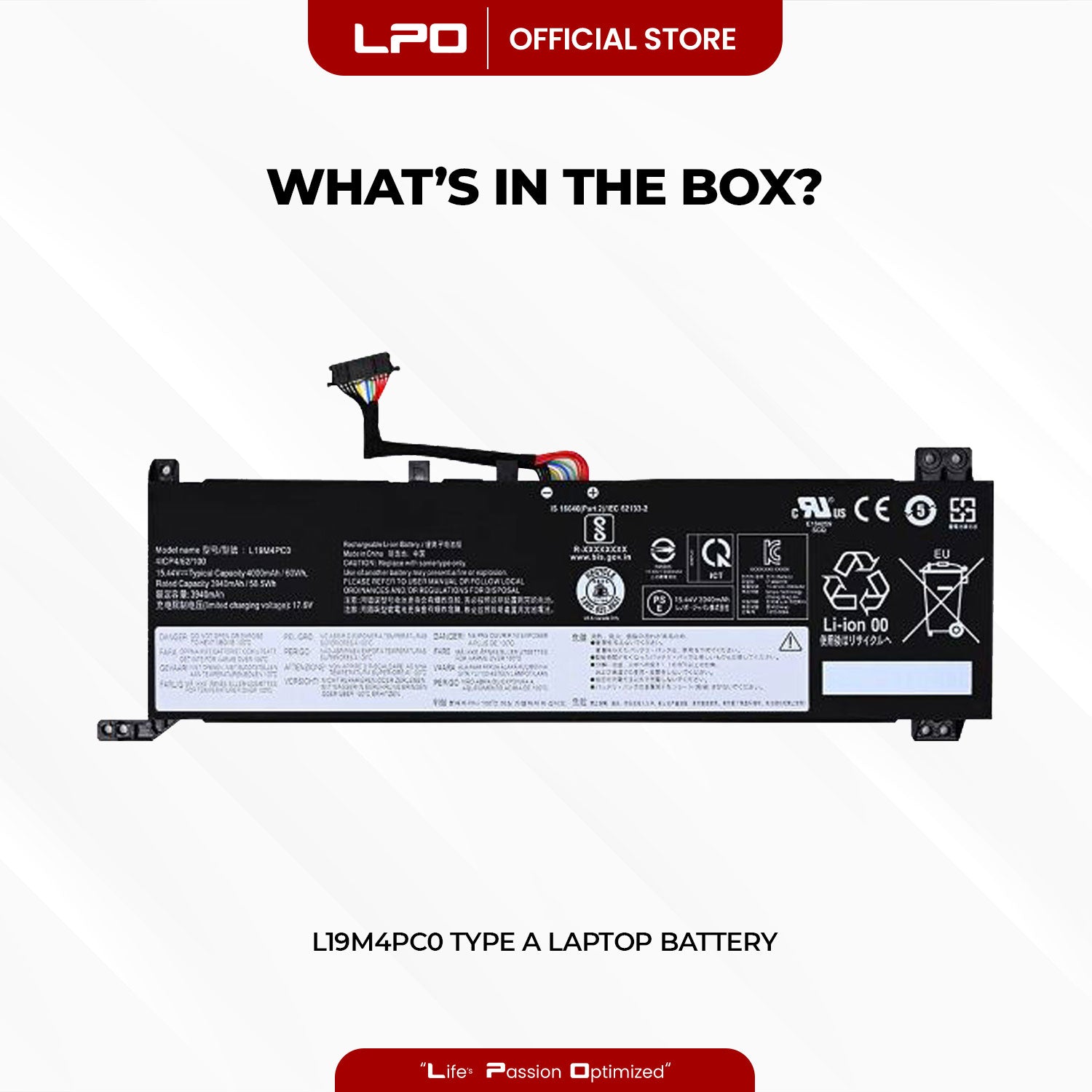 Laptop Battery L19M4PC0 TYPE A Compatible with Lenovo Legion Y7000 R7000 Legion 5 Series