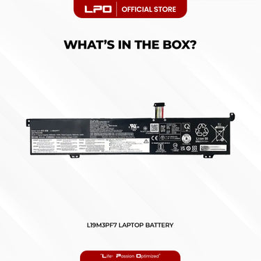 Laptop Battery L19M3PF7 Compatible with Lenovo Ideapad Creator 5 15IMH05-82D40014SB
