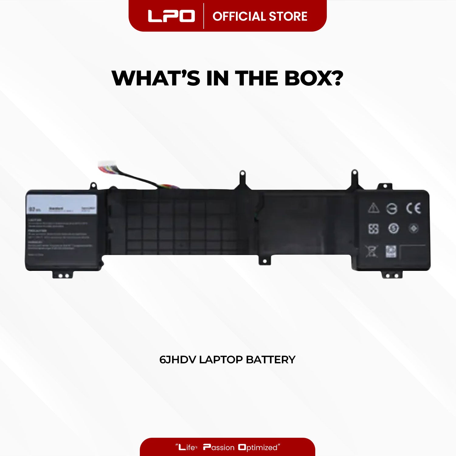 Laptop Battery 6JHDV Compatible with Dell Alienware 17 R2, R3, ALW17ED-3728, 3828, 4718, 4738, 4838