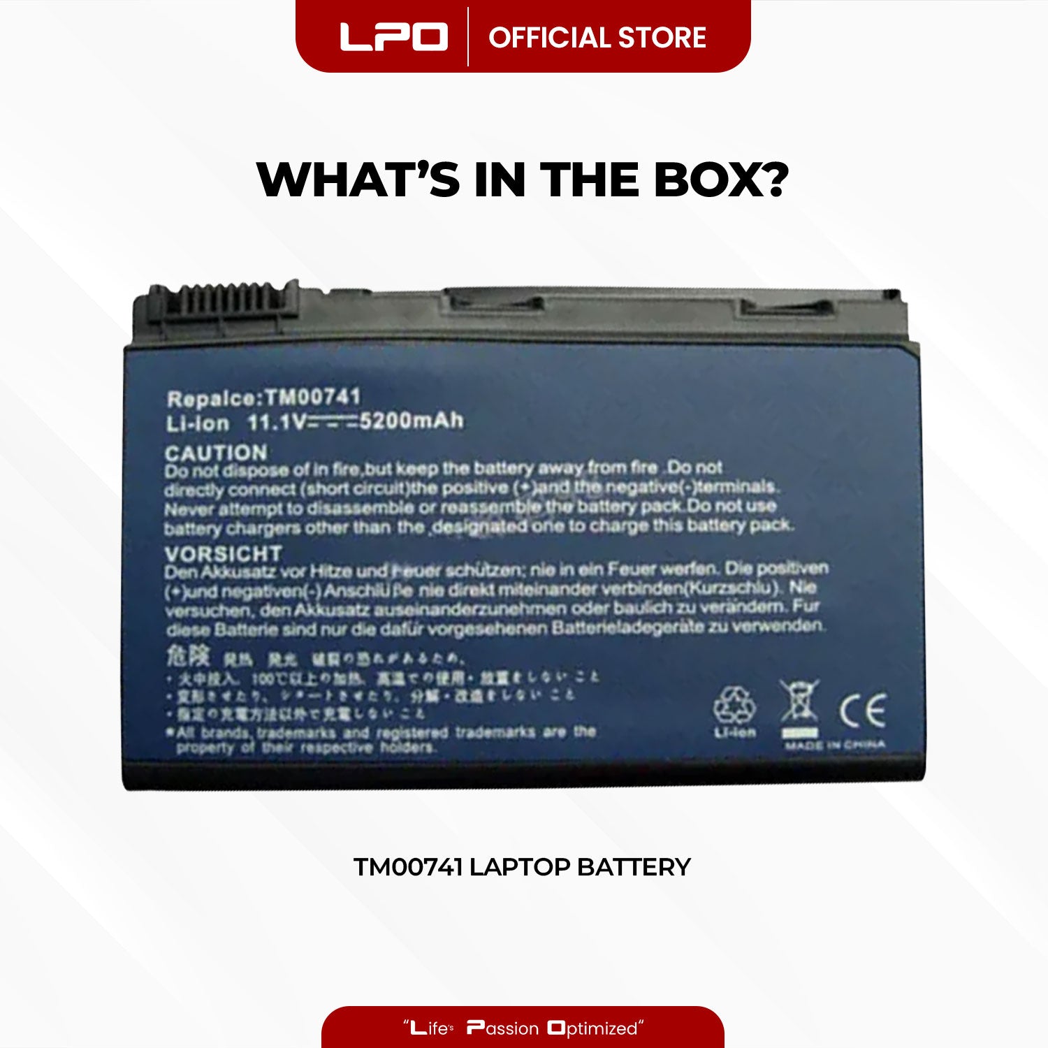 Laptop Battery TM00741 Compatible with Acer Extensa 5220 5420G 5620G