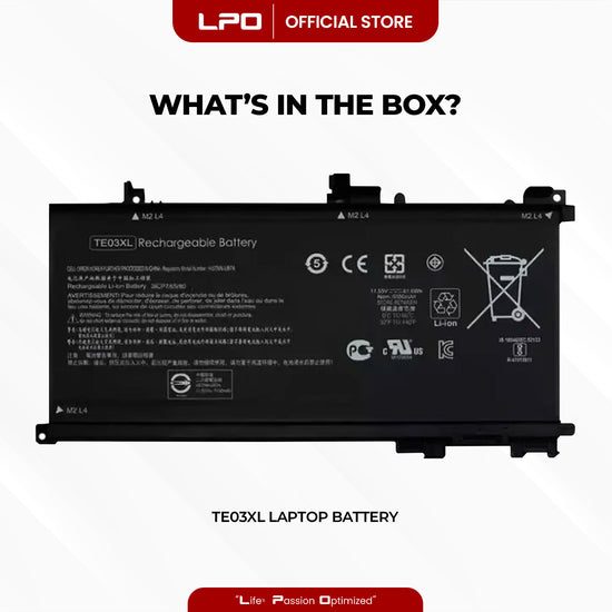 Laptop Battery TE03XL Compatible with HP Omen 15-ax000:(15-ax000~15-ax099);HP Pavilion 15-BC000 Series