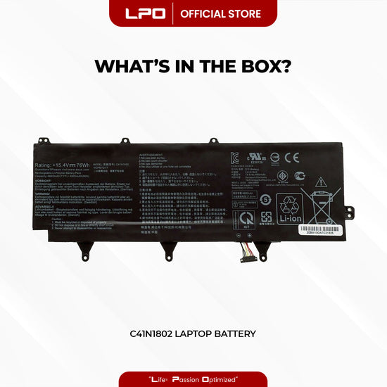 Laptop Battery C41N1802 Compatible with Asus ROG Zephyrus S 3s Plus GX701 GX701GW