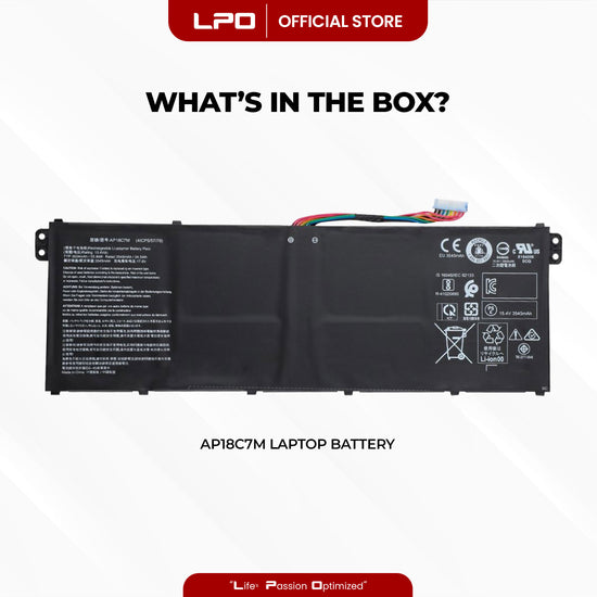 Laptop Battery AP18C7M	Acer Spin 5 SP513-54N-56M2, Swift 3 SF313-52G-71J6 - LPO Laptop PC-Outlet
