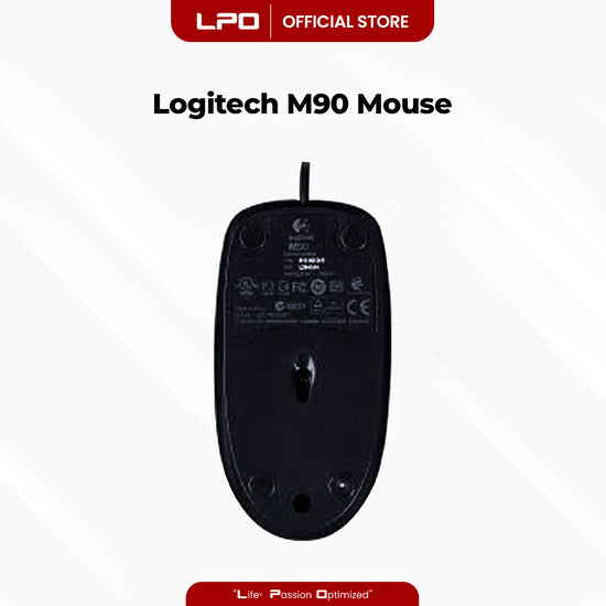 Logitech M90 Corded Mouse For PC Laptop Computer