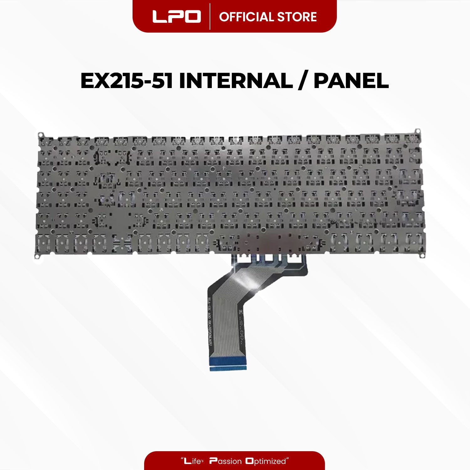 Laptop Keyboard ACER EX215-51 Internal Type / Panel Black US Compatible with Acer Extensa 15 EX215-51