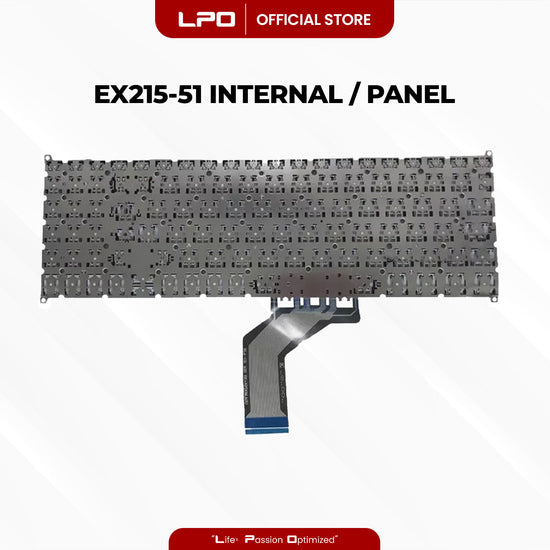 Laptop Keyboard ACER EX215-51 Internal Type / Panel Black US Compatible with Acer Extensa 15 EX215-51
