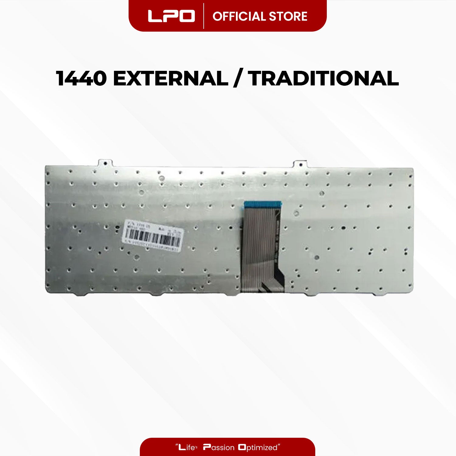 Laptop Keyboard DELL 1440 External / Traditional Black US Compatible with Dell Inspiron 1440 1445 1320 PP42L