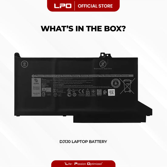 Laptop Battery DJ1J0 Compatible with Dell Latitude 12 7280 K8X0T KHY0C 7290 E7280 Series